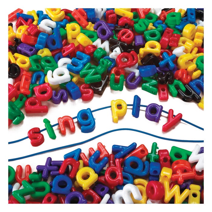 Childcraft Uppercase and Lowercase Letter Bead Set, 576 Pieces, Item Number 2104672