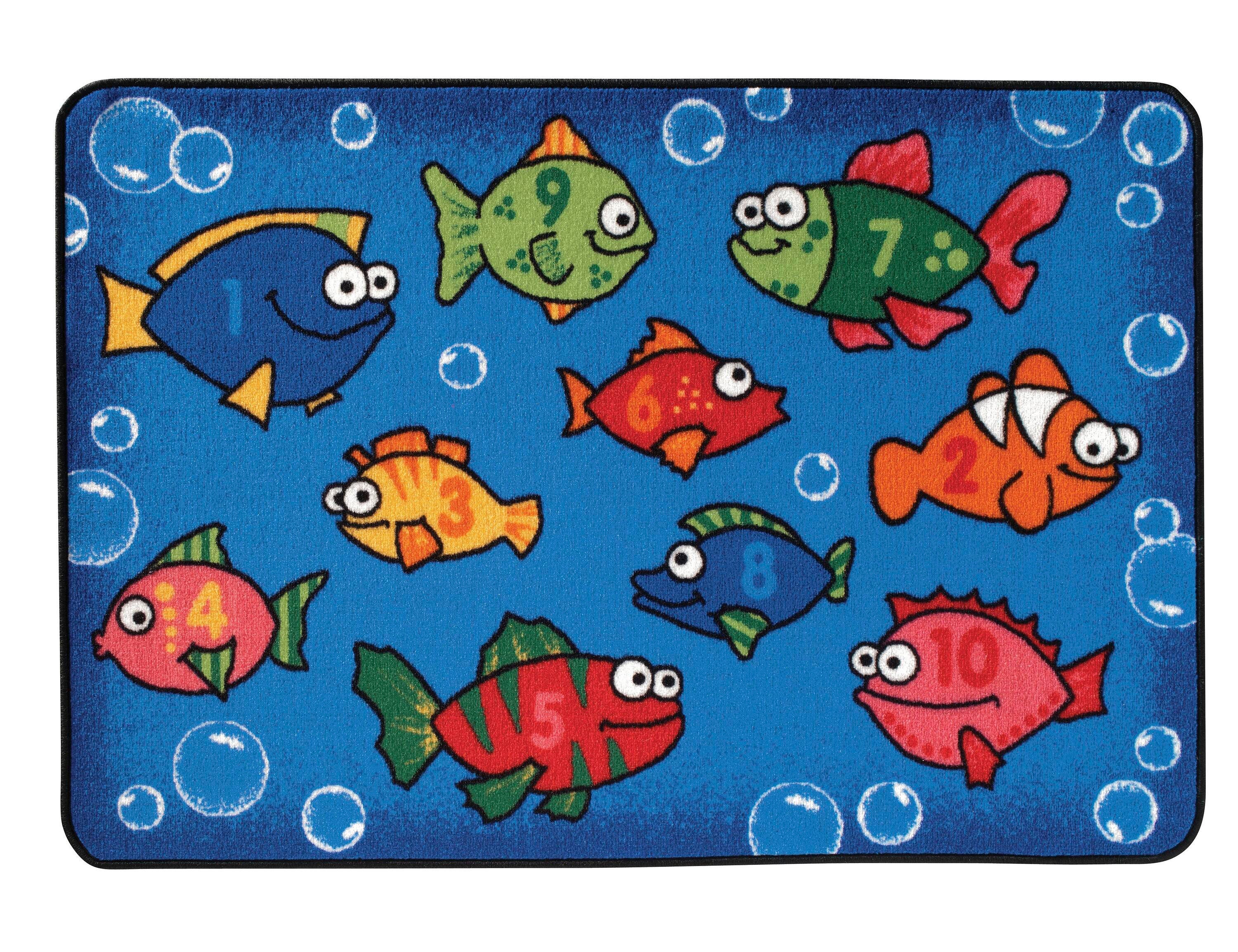 Carpets for Kids KID$Value Something Fishy Carpet, Rectangle 4002406