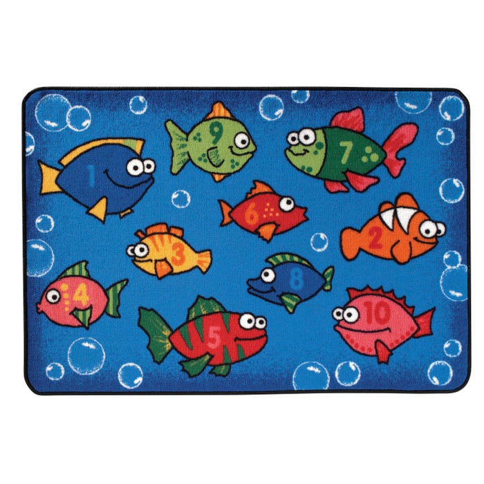 Carpets for Kids KID$Value Something Fishy Carpet, Rectangle