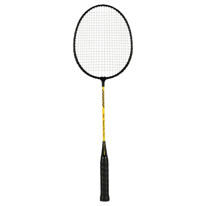 Sportime Yeller Steel-Strung Badminton Racquet, 26 Inches, Black/Yellow