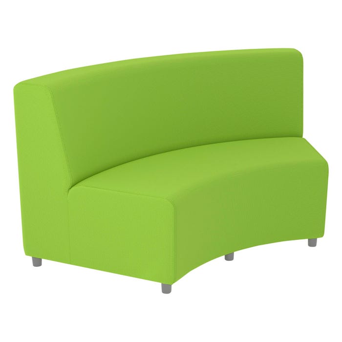Classroom Select Soft Seating NeoLounge Armless Sofa with Inward Curve, 67 x 31 x 35 Inches