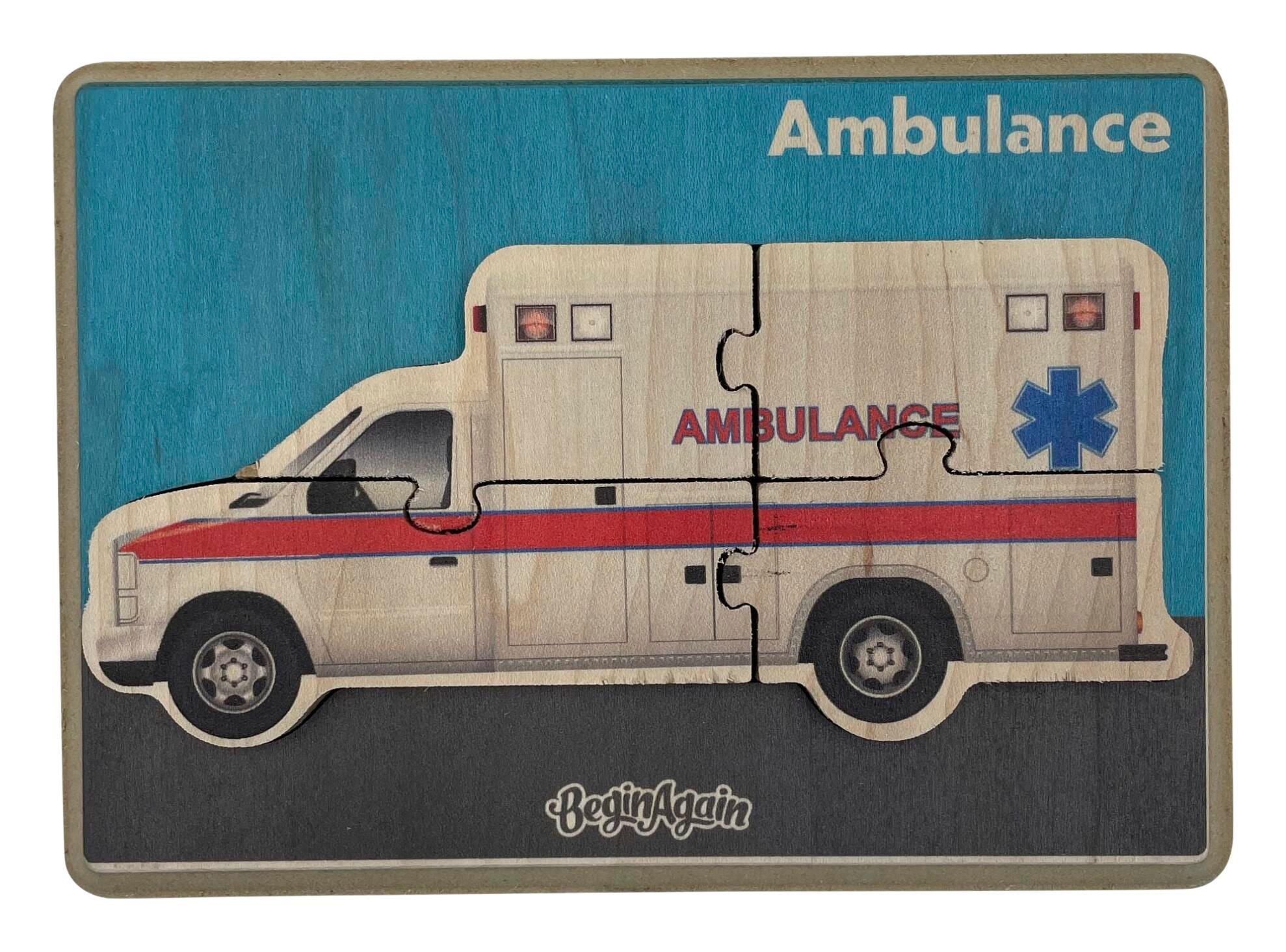 BeginAgain Ambulance Puzzle, 4 Pieces 2151215