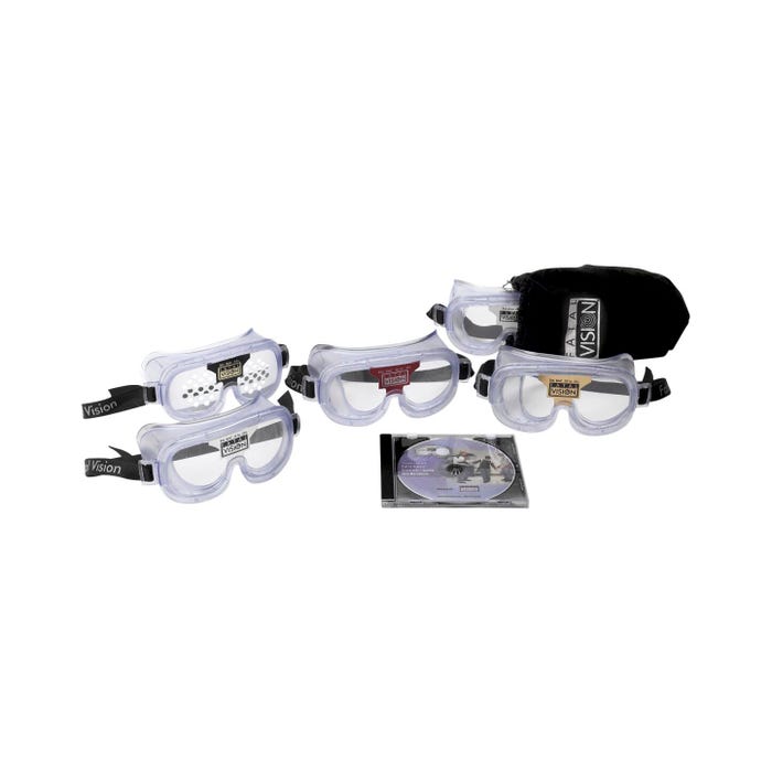 Fatal Vision Goggles, Clear BAC Assortment, Pack of 5