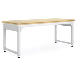 Diversified Spaces Adjustable Metal Table with ShopTop, 96 x 30 Inches