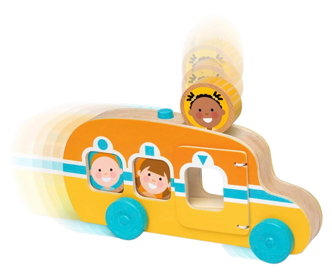 Melissa & Doug GO TOTs Roll & Ride Bus, 4 Pieces, Item Number 2122199