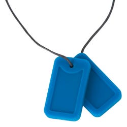 Chewigem Chew Necklace Dog Tags, Blue, Item Number 1576208