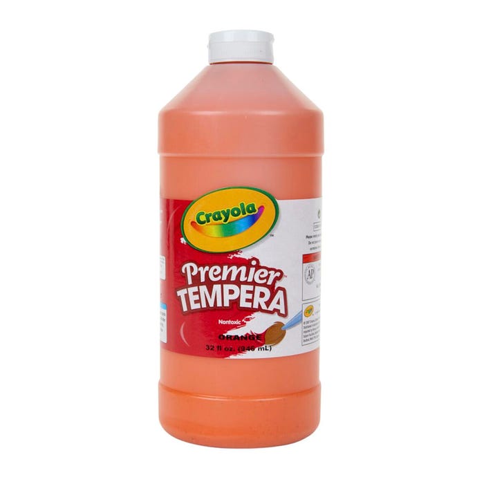Crayola Premier Tempera Paint, 1 Quart Bottle, Orange