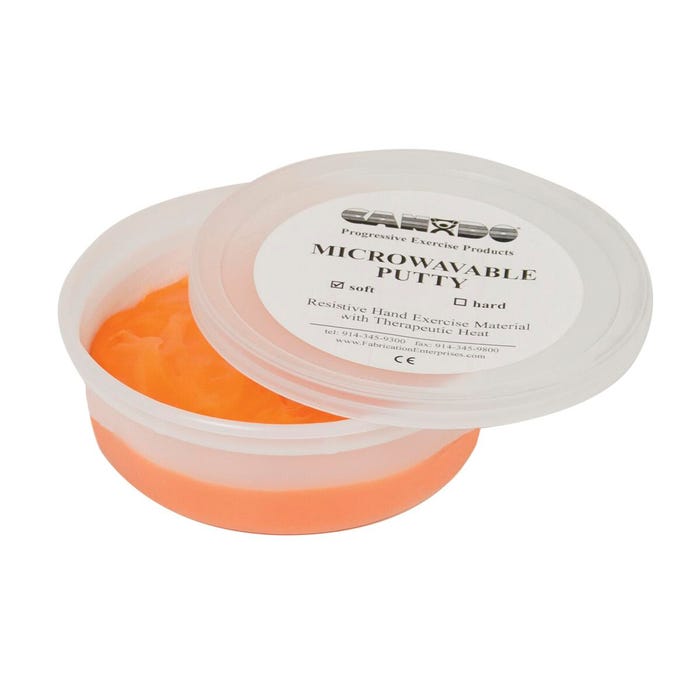 CanDo Microwavable Theraputty Exercise Material - 4 oz - Orange - Soft CanDo Microwavable Theraputty Exercise Material - 4 oz - Orange - Soft