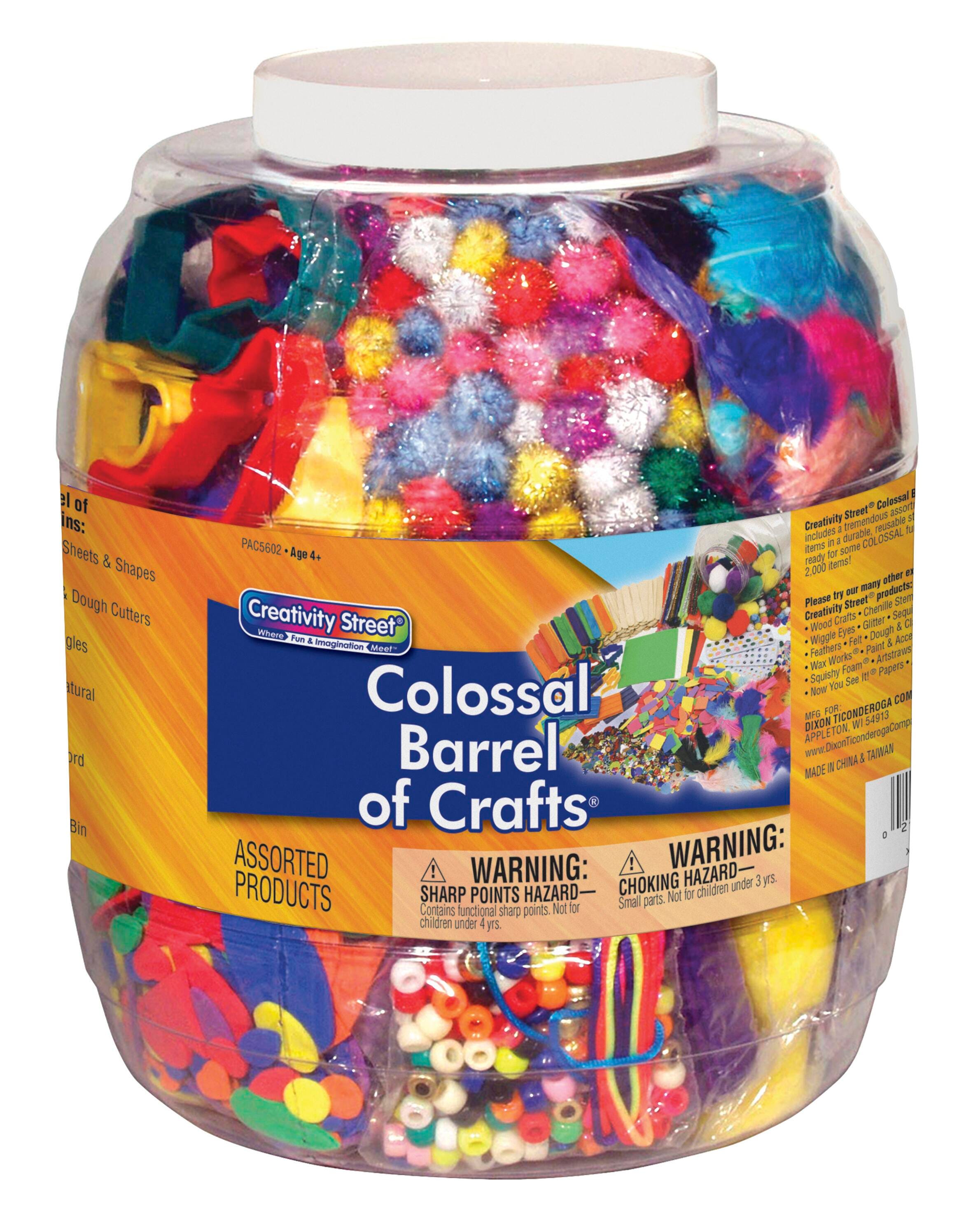 Creativity Street Colossal Barrel of Crafts Craft Item, Assorted Color, Item Number 070231