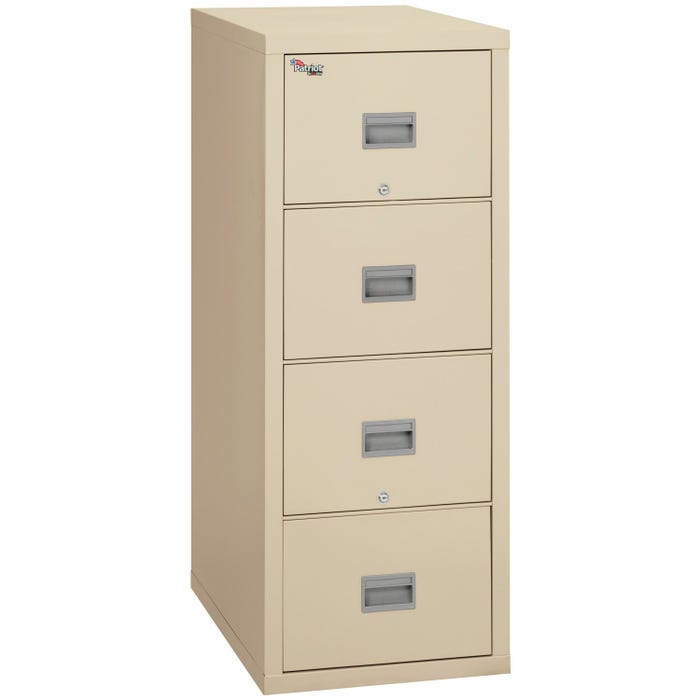 FireKing Patriot 4 Drawer Vertical File Cabinet, 20-13/16 x 31-9/16 x 52-3/4 Inches, Parchment