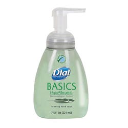 Dial Basics HypoAllergenic Foaming Hand Soap, 7.5 Fluid Ounces, Green, Item Number 2050095