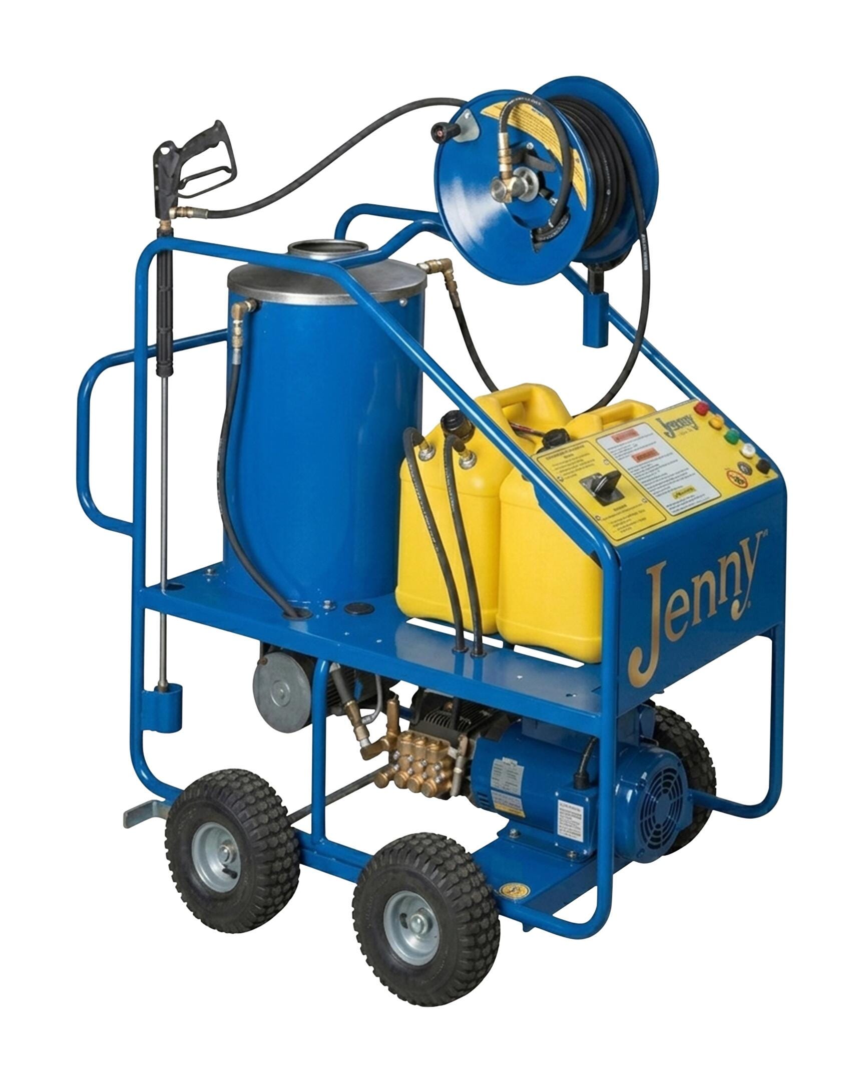Jenny Burner Oil Fired Hot Pressure Washer, 5 HP, 2000 psi, 4.5 gpm Flow, Stainless Steel
