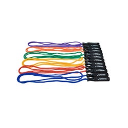 Sportime 8mm Polypropylene Braided Jump Rope, 8 Foot, Solid Color, Set of 6, Item Number 2089444