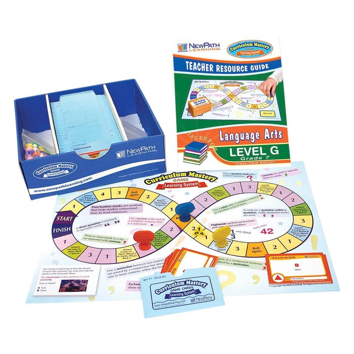 NewPath Learning English Language Arts Curriculum Mastery Games Class Pack Edition, Grade 7