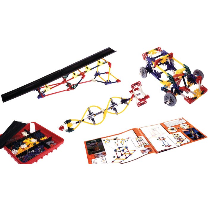 K'NEX Introduction to Simple Machines, Wheel Axle and Inclined Plane, Set of 221 Pieces