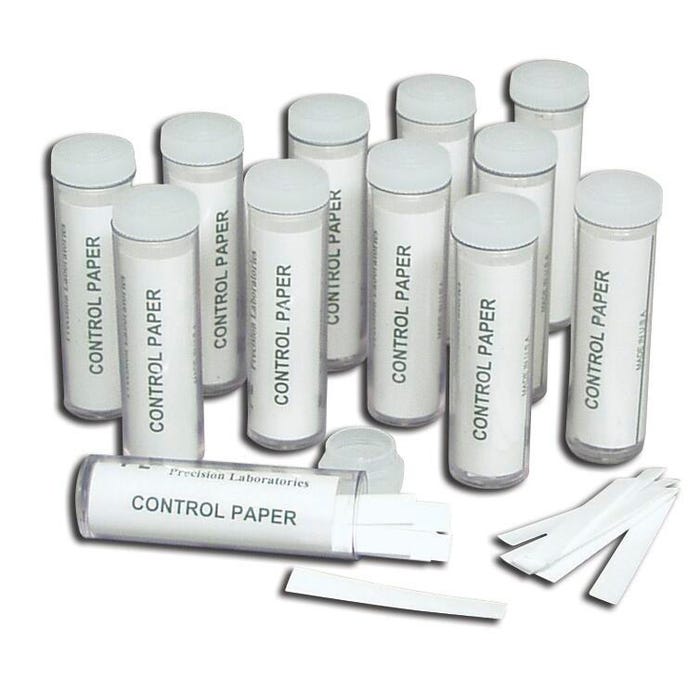 Frey Scientific Control Taste Paper - Pack of 12 Vials, 100 Strips per Vial