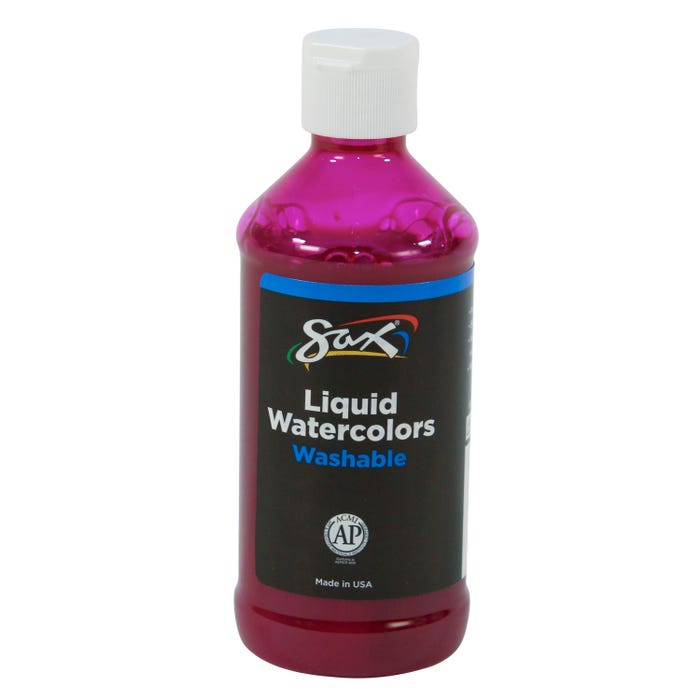 Sax Liquid Washable Watercolor Paint, 8 Ounces, Magenta