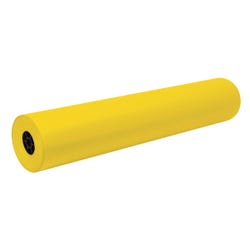 Decorol Flame Retardant Art Paper Roll, 36 Inches x 1000 Feet, Yellow 245324