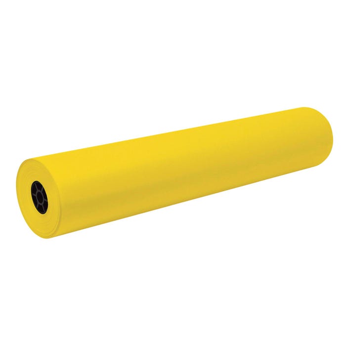 Decorol Flame Retardant Art Paper Roll, 36 Inches x 1000 Feet, Yellow