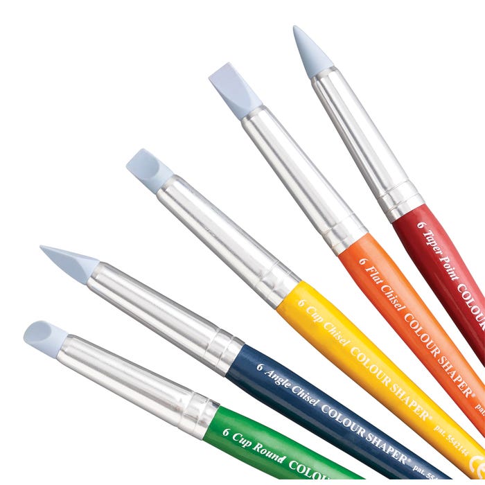 Colour Shapers for Kids Set, Size 6, Assorted Tips, Set of 5