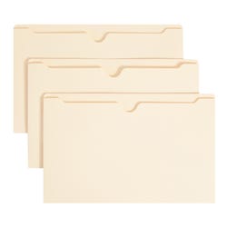 Smead File Jackets, Legal Size, Straight Cut Tabs, 2 Inch Expansion, Manila, Pack of 50