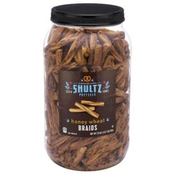 Office Snax Honey Wheat Braided Pretzels, 1-1/2 Pounds
