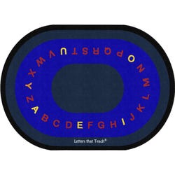 Flagship Carpets Letters That Teach Carpet, Oval 4002474