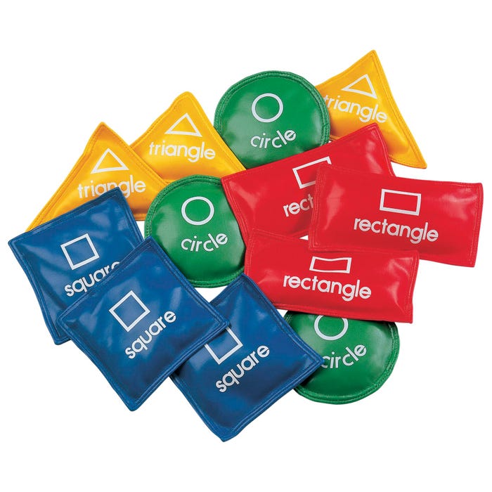 Champion Sports Geometric Bean Bags, Set of 12