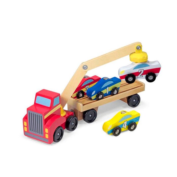 Melissa & Doug Magnetic Car Loader, 6 Pieces