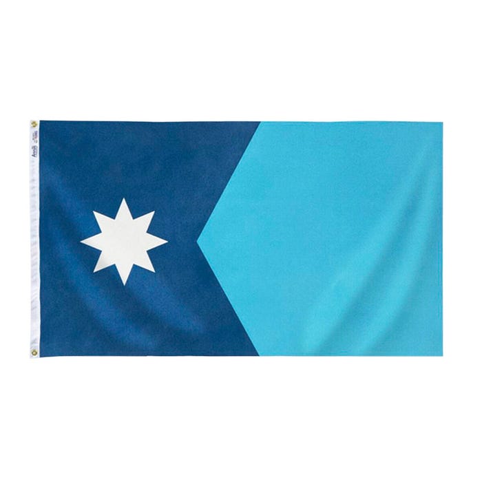 Annin Minnesota State Flag, Outdoor, Nylon with Brass Grommets, 4 x 6 Feet