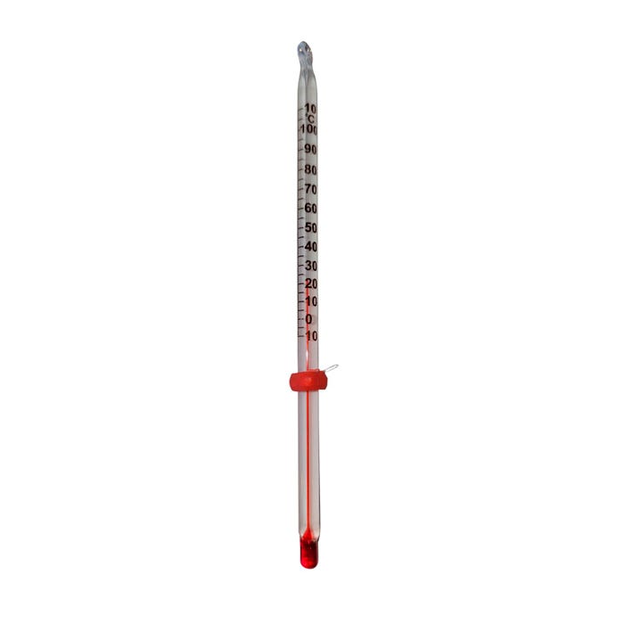 GSC Compact Total Immersion Thermometer, -10 to 110 Celsius, White