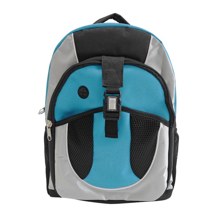 Junior High Style Backpack, 18 x 13 x 6 Inches, Teal, Grades 6 to 12