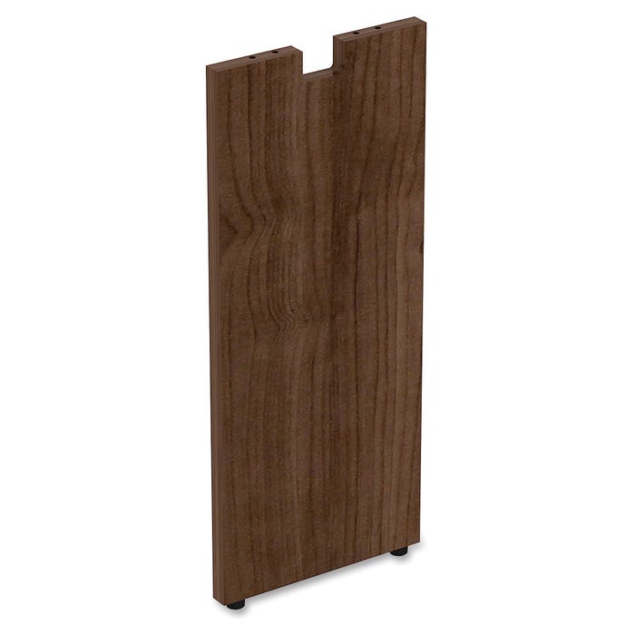 Lorell Laminate Credenza Leg, 12 x 1 x 28-1/2 Inches, Walnut