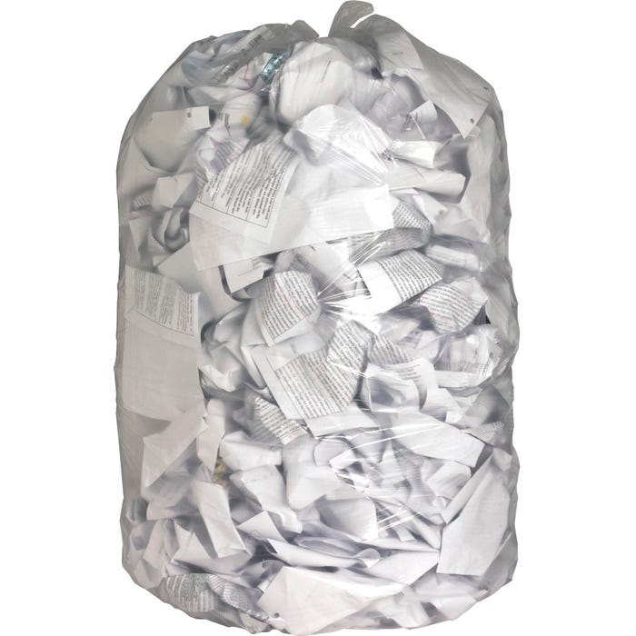 Genuine Joe Low Density Can Liners, 60 Gallon, 0.80 mil, Clear, Pack of 100