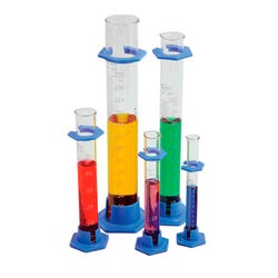 United Scientific Graduated Cylinders, Borosilicate Glass, Class B, 250 Milliliters, Pack of 10
