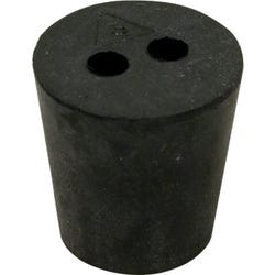 Delta Education Stopper, Rubber, #3, With 2 Holes, Pack of 10