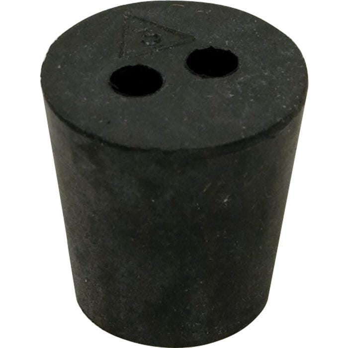 Delta Education Stopper, Rubber, #3, With 2 Holes, Pack of 10