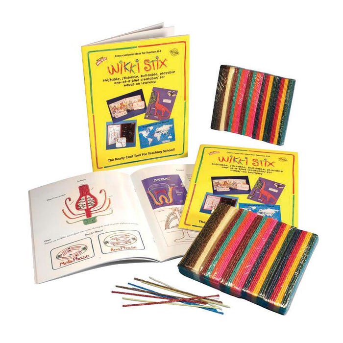 Wikki Stix Wax Classroom Assortment, Assorted Colors, Set of 1200