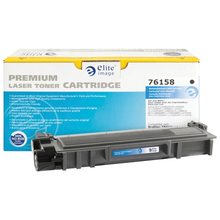 Elite Image Toner Cartridge, Alternative for Brother TN660, Black