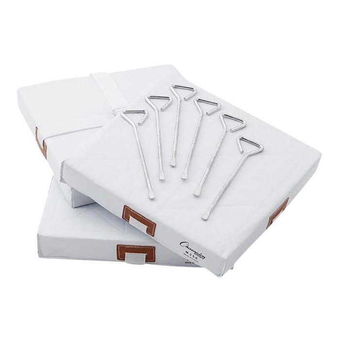 Champion Sports Foam-Filled Quilted Cover Bases, 15 x 15 x 2 Inches, Set of 3, White