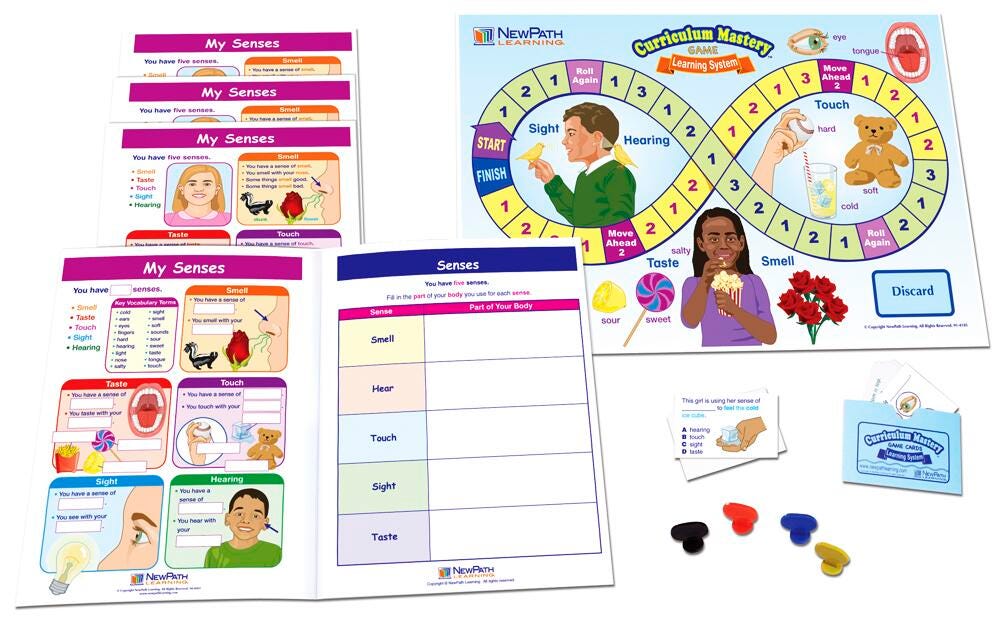 NewPath Learning My Senses Learning Center Game, Grades 1 to 2 1567033