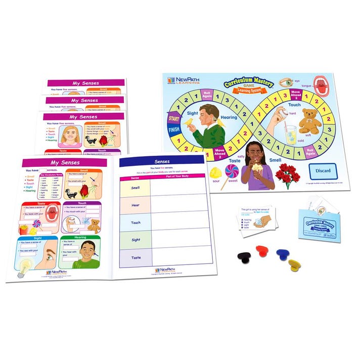 NewPath Learning My Senses Learning Center Game, Grades 1 to 2