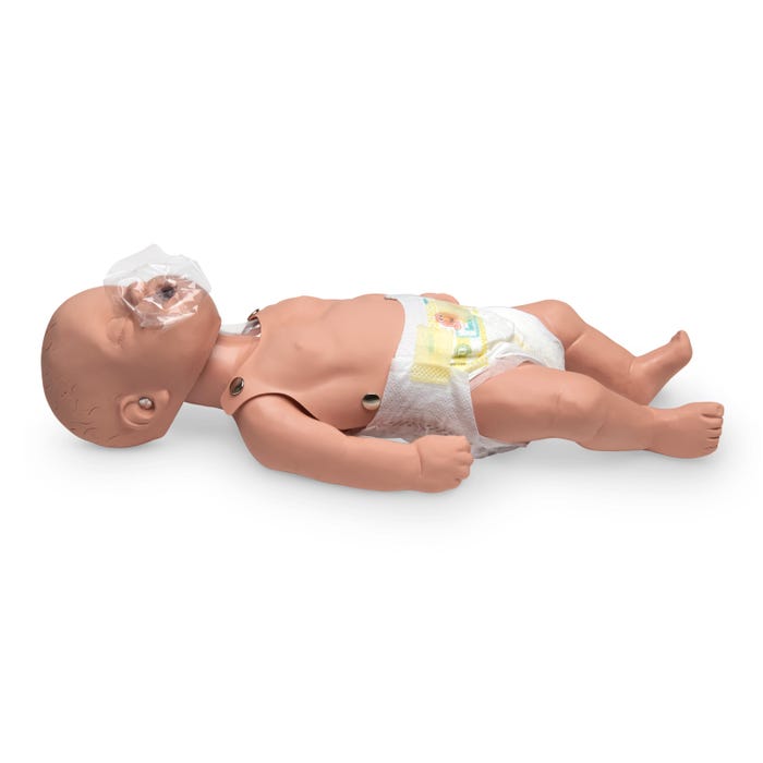 Simulaids Sani-Baby CPR Manikin, Light Skin Tone