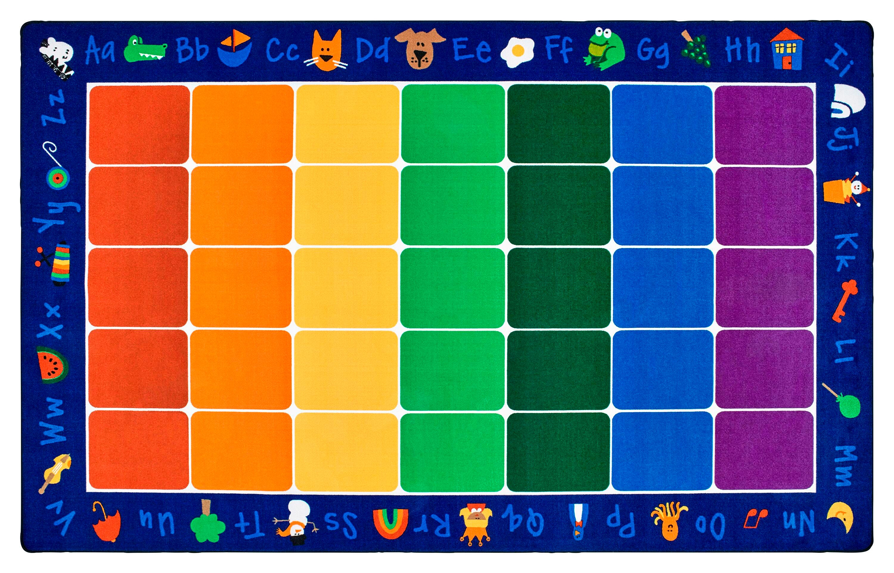 Carpets for Kids Premium Fun with Phonics Carpet, Rectangle 4002342
