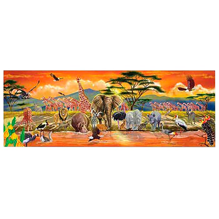 Melissa & Doug Safari Floor Puzzle, 100 Pieces
