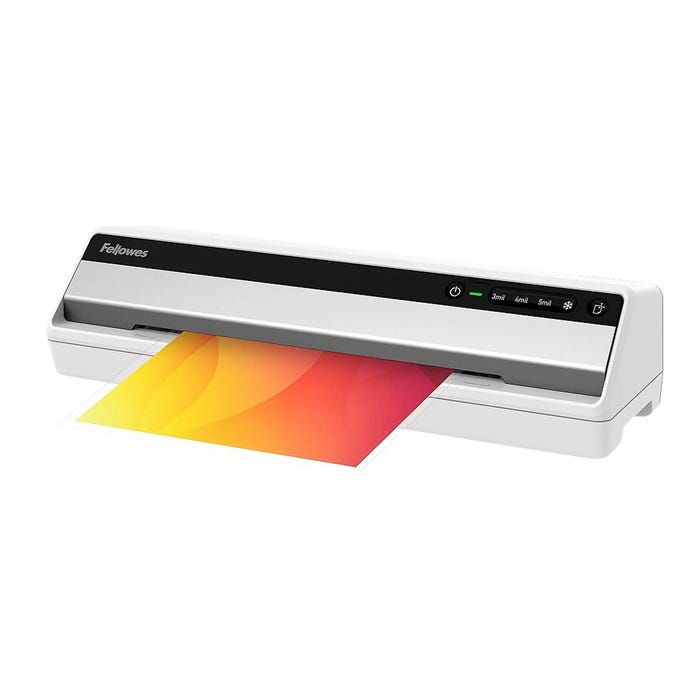 Fellowes Saturn3i 125 Hot/Cold Laminator with 10 Pouch Starter Kit, 12-1/2 Inch Throat, 3 to 5 Mil, White