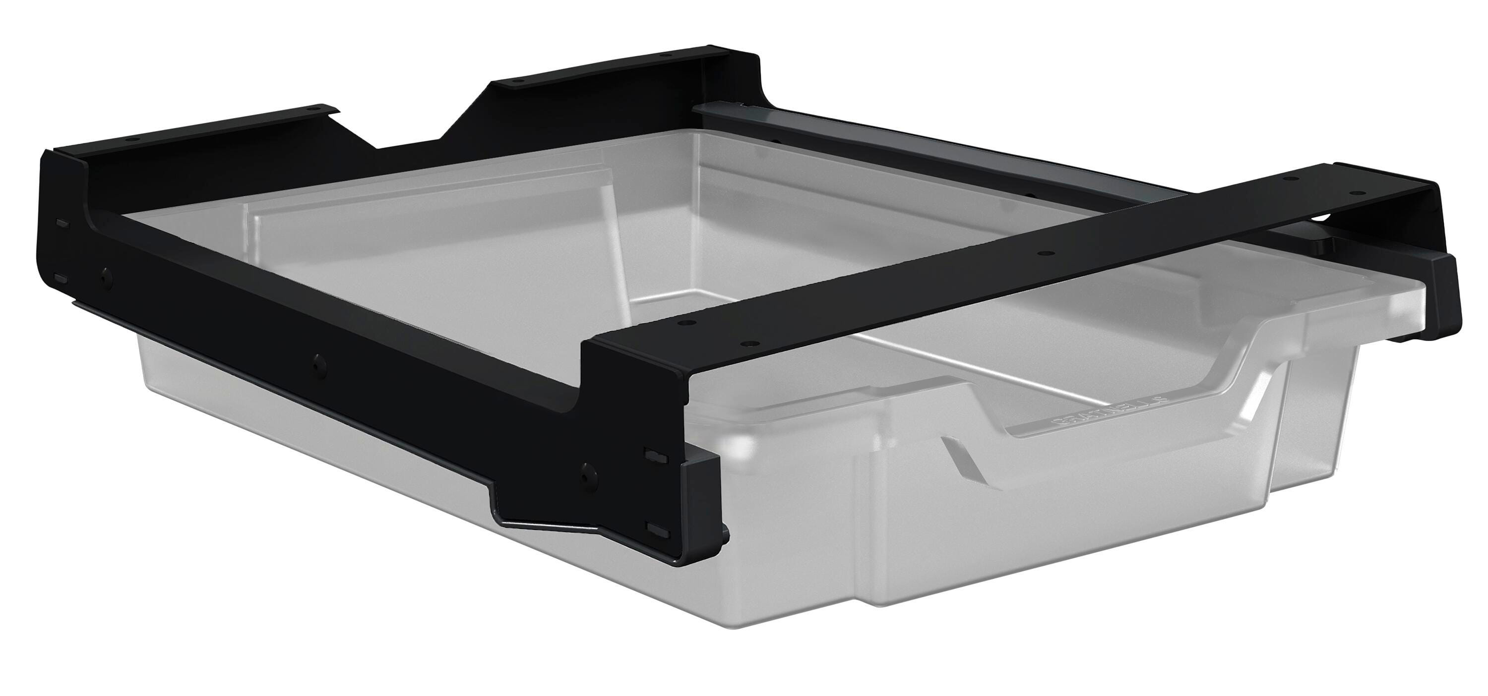 Classroom Select Activity Table Tote Rails Bracket Kit, 3 Inch Clear Tote 2104262