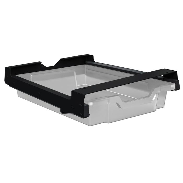 Classroom Select Activity Table Tote Rails Bracket Kit, 3 Inch Clear Tote