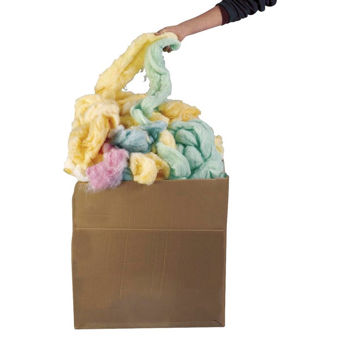 Economy Multicolored Stuffing - 20 pound Box