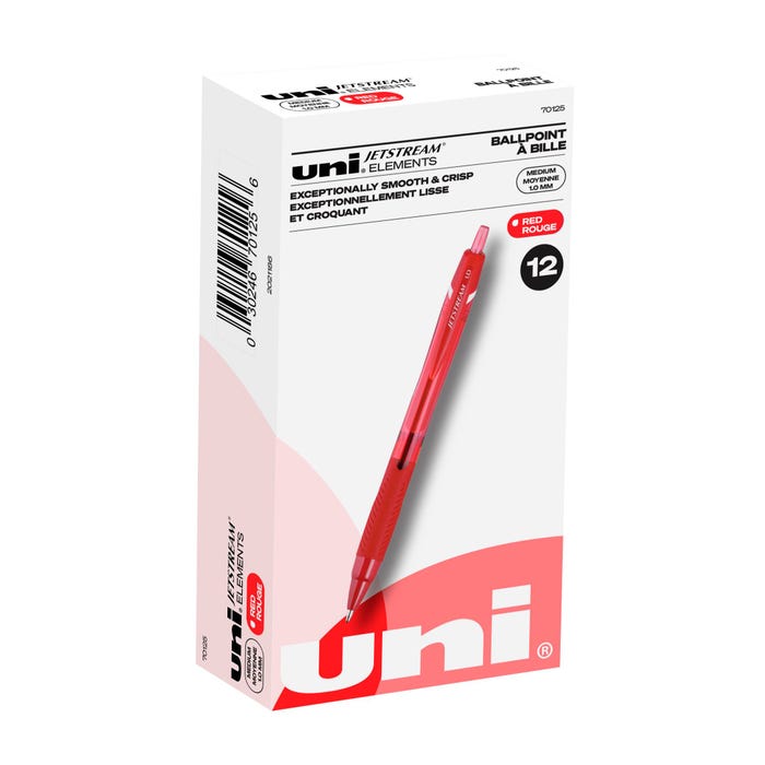 uniball JETSTREAM Elements Ballpoint Pen, 1.0 mm, Pack of 12